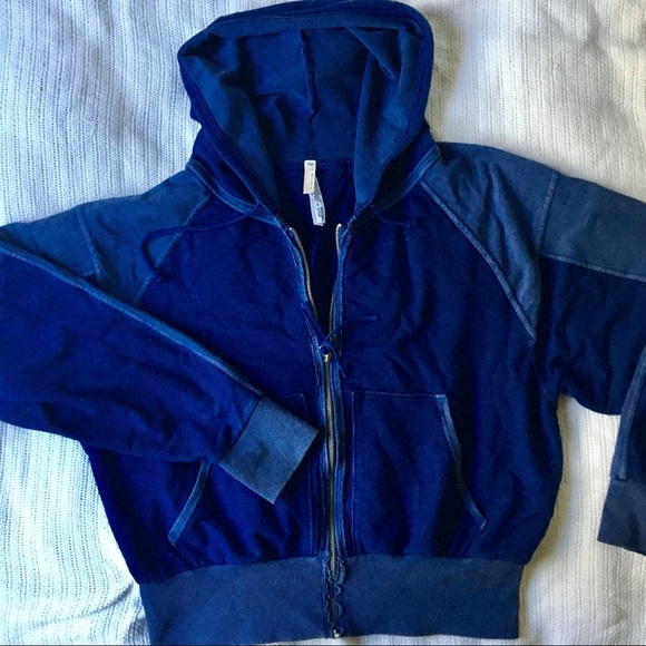 Deep blue Free people movement zip-up jacket - Picture 6 of 6